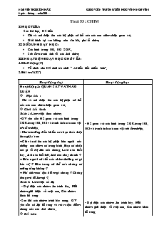 Bài giảng Tiết 53: Chim