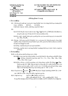 Chuyên đề Kỳ thi olimpic truyền thống 30/4 lần thứ XII - năm 2006 môn: hoá khối: 10