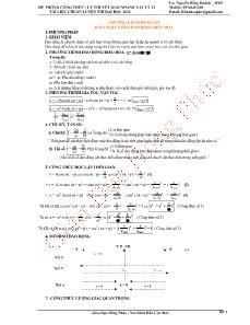 Bài giảng Bài 1: đại cương dao động điều hòa