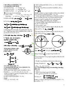 Bài giảng Chương I: Dao động cơ