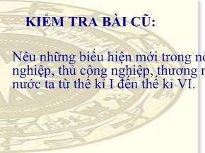 Bài giảng bài 20- Từ sau trưng vương đến trước lý nam đế (giữa thế kỉ i - Giữa thế kỉ vi)