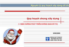 Bài giảng Nguyên lý quy hoạch xây dựng đô th