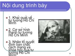 Bài giảng Tư tưởng Hồ Chí Minh