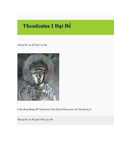 Bài thảo luận Theodosius I Đại Đế