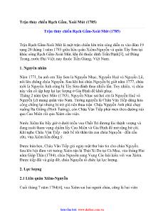 Đề tài Trận thủy chiến Rạch Gầm, Xoài Mút (1785)