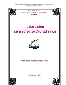 Giáo trình lịch sử tư tưởng Việt Nam