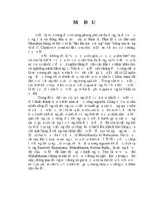 Đề tài Tìm hiểu về sử thi Mahabharata