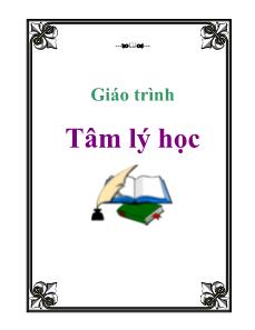 Giáo trình Tâm lý học