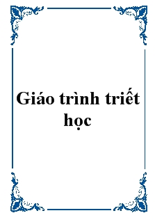 Giáo trình triết học