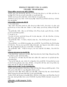 Ôn tập lý thuyết văn 12 –gdtx
