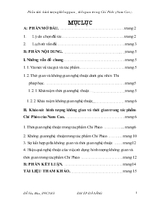 Phân tích hình tượng không gian_ thời gian trong Chí Phèo (Nam Cao)