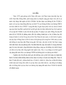 Tiểu luận Con đường xây dựng đất nước theo chủ nghĩa xã hội