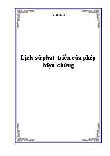 Tiểu luận Lịch sử phát triển của phép biện chứng