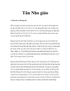 Tiểu luận Tân Nho giáo
