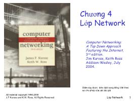 Bài giảng Mạng máy tính - Chương 4: Lớp Network