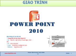 Giáo trình PowerPoint 2010