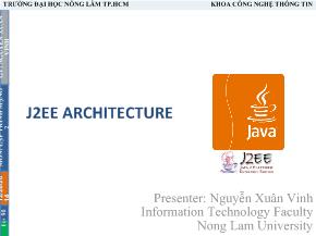 J2EE ARCHITECTURE