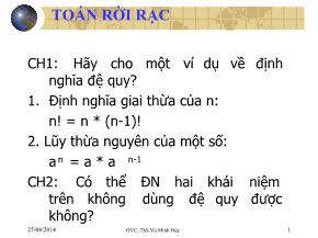 Bài giảng Toán rời rạc