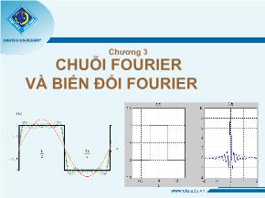 Chuỗi fourier và biến đổi fourier