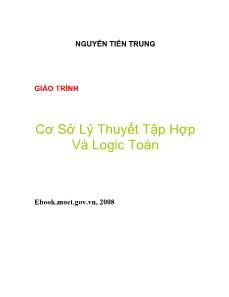 Giáo trình Cơ sở lý thuyết tập hợp và logic Toán