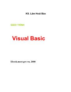 Giáo trình Visual Basic - Phần 1
