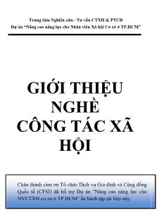 Giới thiệu nghề Công tác xã hội