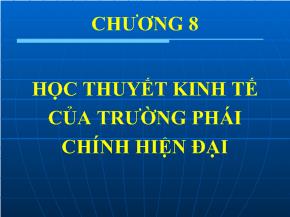 Học thuyết kinh tế của trường phái chính hiện đại