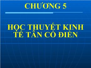 Học thuyết kinh tế tân cổ điển