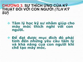 Sự thích ứng của kỹ thuật đối với con người