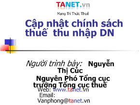 Luật thuế thu nhập cá nhân