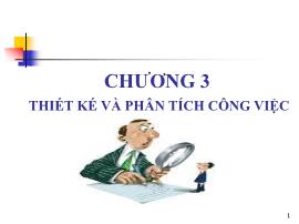 Quản trị kinh doanh - Chương 3: Thiết kế và phân tích công việc