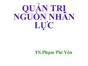 Quản trị kinh doanh - Quản trị nguồn nhân lực