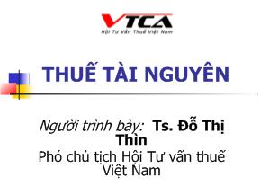 Thuế tài nguyên