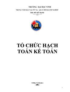 Tổ chức hạch toán kế toán