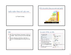 Biểu diễn tầng dữ liệu XML