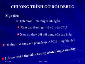 Chương trình gỡ rối debug