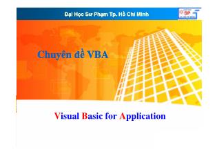 Chuyên đề VBA