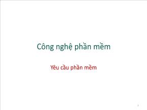 Công nghệ phần mềm