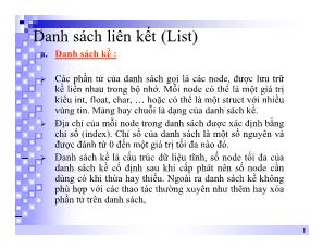 Danh sách liên kết (List)