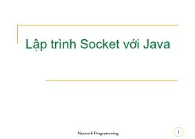 Giáo trình Lập trình Socket với Java