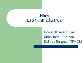 Hàm lập trình cấu trúc