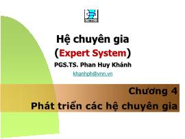 Hệ chuyên gia - Chương 4: Phát triển các hệ chuyên gia