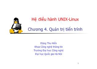 Hệ điều hành Unix - Linux - Chương 4. Quản trị tiến trình