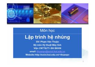 Lập trình hệ nhúng