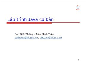 Lập trình Java cơ bản