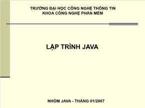 Lập trình java