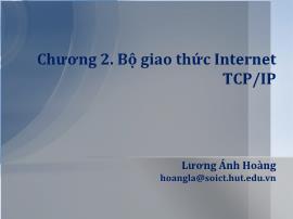 Lập trình mạng - Chương 2: Bộ giao thức Internet TCP/IP