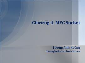 Lập trình mạng - Chương 4: MFC Socket