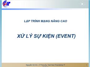 Lập trình mạng nâng cao - Xử lý sự kiện (event)