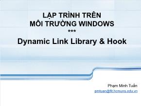 Lập trình trên môi trường windows